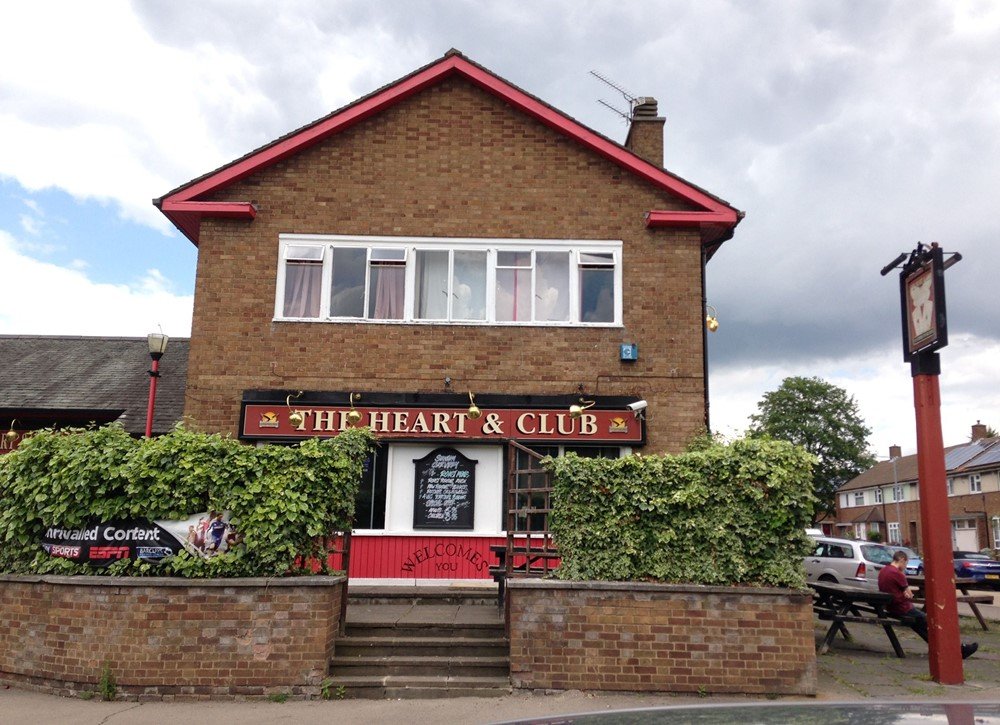 The Heart and Club public house, front exterior